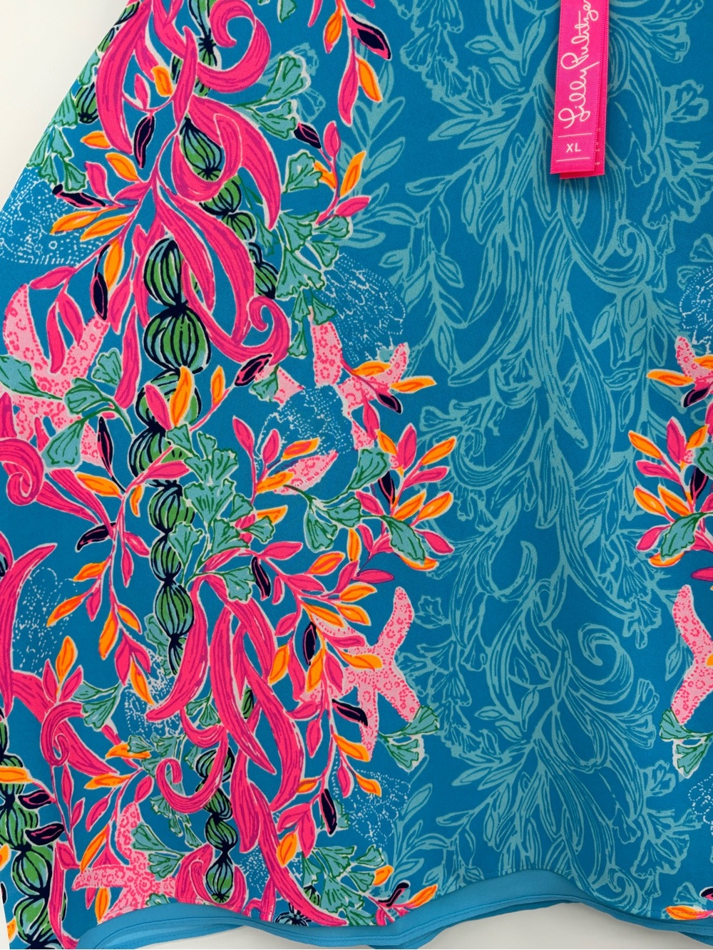 Lilly Pulitzer Florin Reversible Lileeze Tank Top Seaweed Samba Engineer XL NWT - Picture 10 of 14